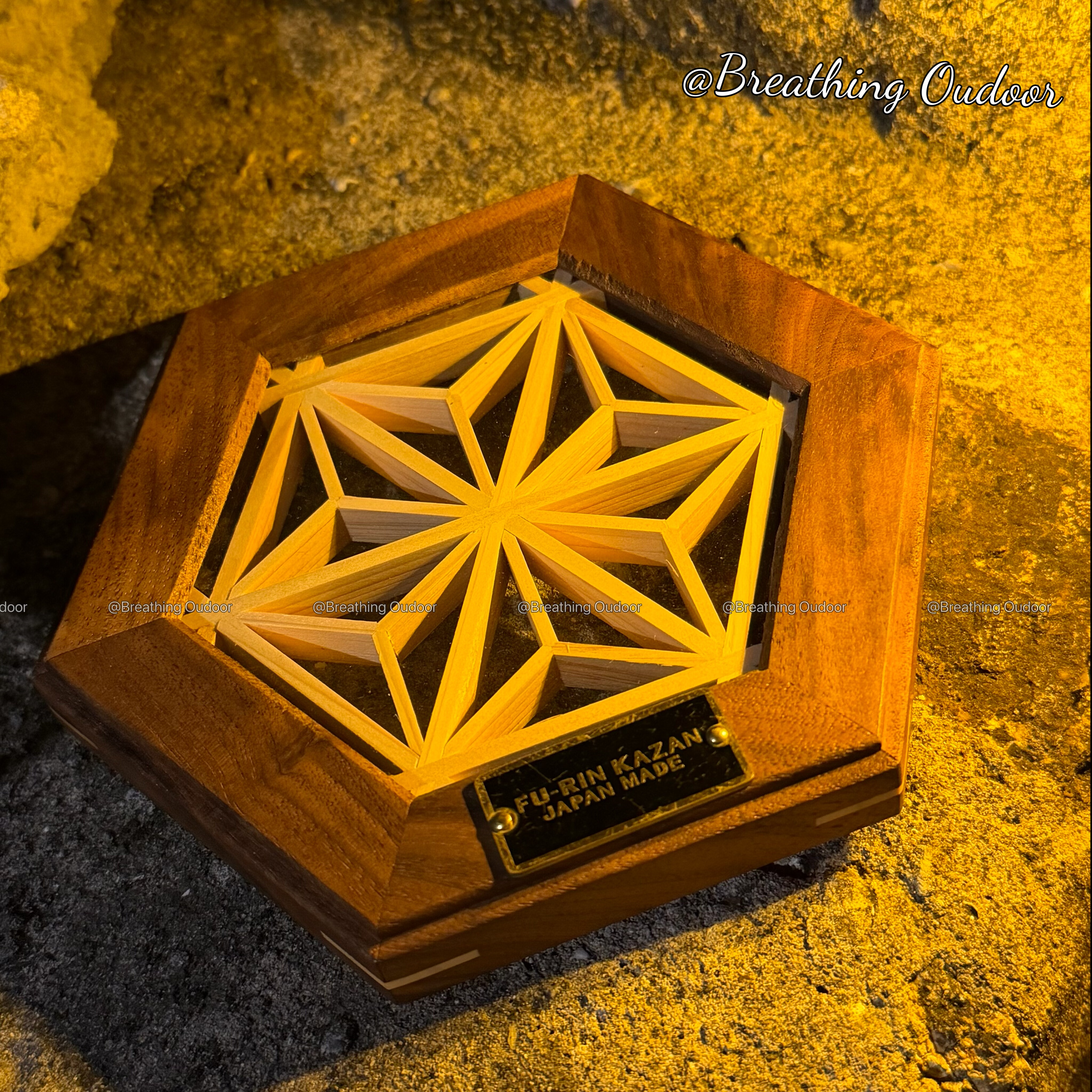 胡桃木六角杯垫 耐高温强化玻璃85mm内长实木,户外/登山/野营/旅行用品,露营灯罩/露营灯配件,淘宝优惠券,粉丝福利购,淘宝优惠卷