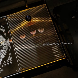 竖条DW户外露营IGT桌配件透明亚克力发光桌板便捷轻量化桌面氛围