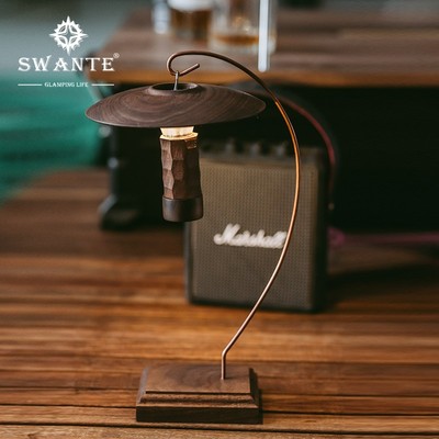 露营GZ灯架桌面胡桃木灯架