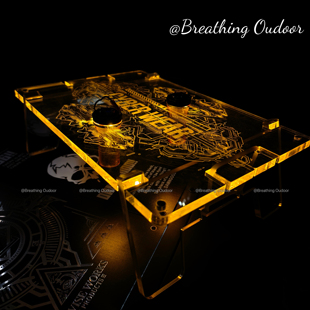 高透机甲户外亚克力折叠桌轻量化igt单元板多功能便携拼接桌子