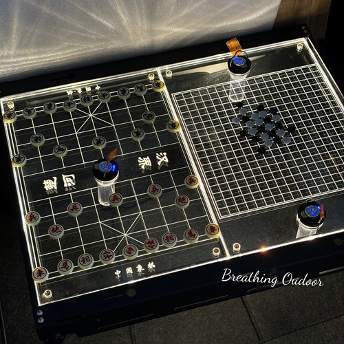 棋盘 户外露营多功能IGT单元板亚克力发光桌板GZ发光野营象棋围棋