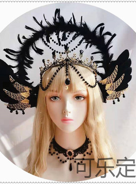 lolita洛丽塔圣母光环翅膀天使