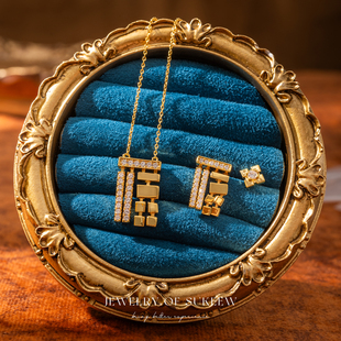 SUKEEW/酥可 「传福」中式福字轻奢项链福字精致高级感优雅耳环女