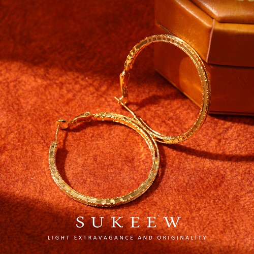 SUKEEW酥可碎冰大圈耳环