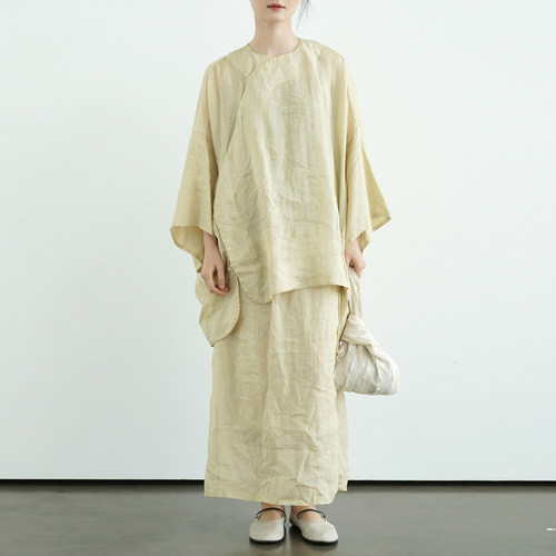 言午葵原创春夏复古苎麻