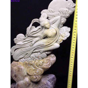 四川绿冻芙蓉原石寿山蓝星LW14手工精品老青田封门水泥石雕摆件