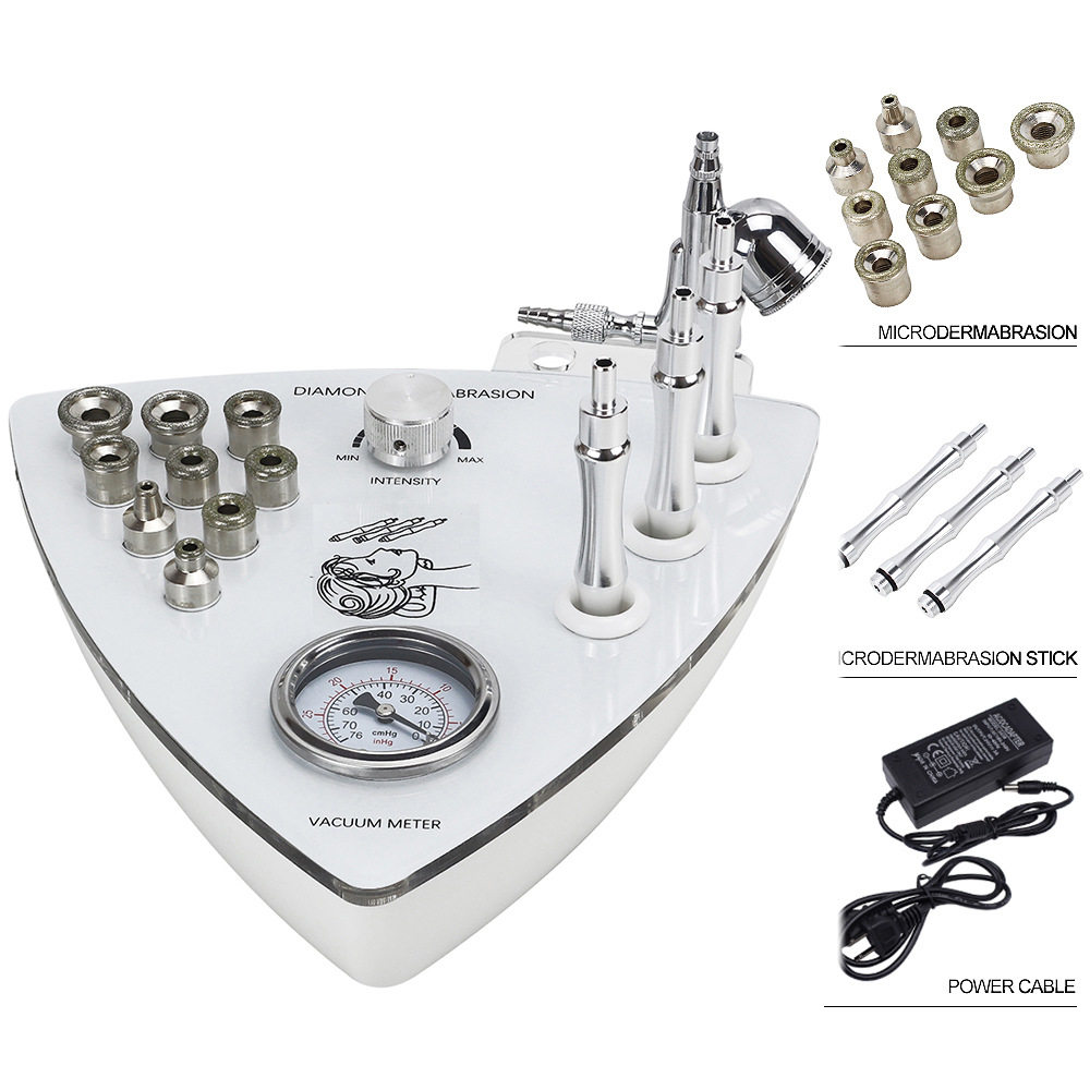 高级美容头清洁面部磨皮喷雾仪嫩肤美容仪器美容院钻石微雕磨皮机