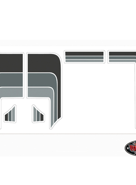 RC4WD 1982皮卡 79-81 车身贴纸（灰色款）Z-S0139