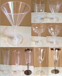 现货一次性高脚杯硬塑料香槟红酒杯透明一次性鸡尾酒杯饮料试饮杯