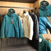 秋冬男士 雪域徒步 硬壳滑雪服 纯色压胶防水90白鸭绒连帽羽绒服