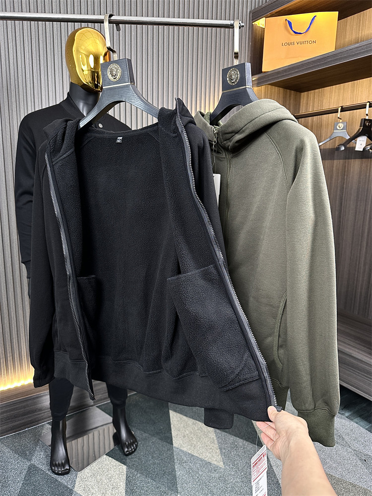 U鼎单/重磅摇粒绒+颗粒绒！秋冬男士纯色加绒保暖连帽夹克外套潮,男装,卫衣,淘宝优惠券,粉丝福利购,淘宝优惠卷