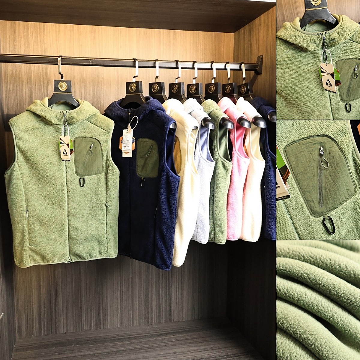 毛巾绒+摇粒绒~户外大牛货！马甲