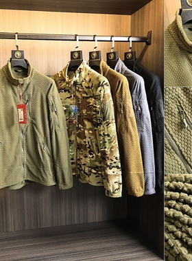 双面PC格绒~ODM公司单！秋冬男士户外抓绒保暖舒适透气立领夹克潮