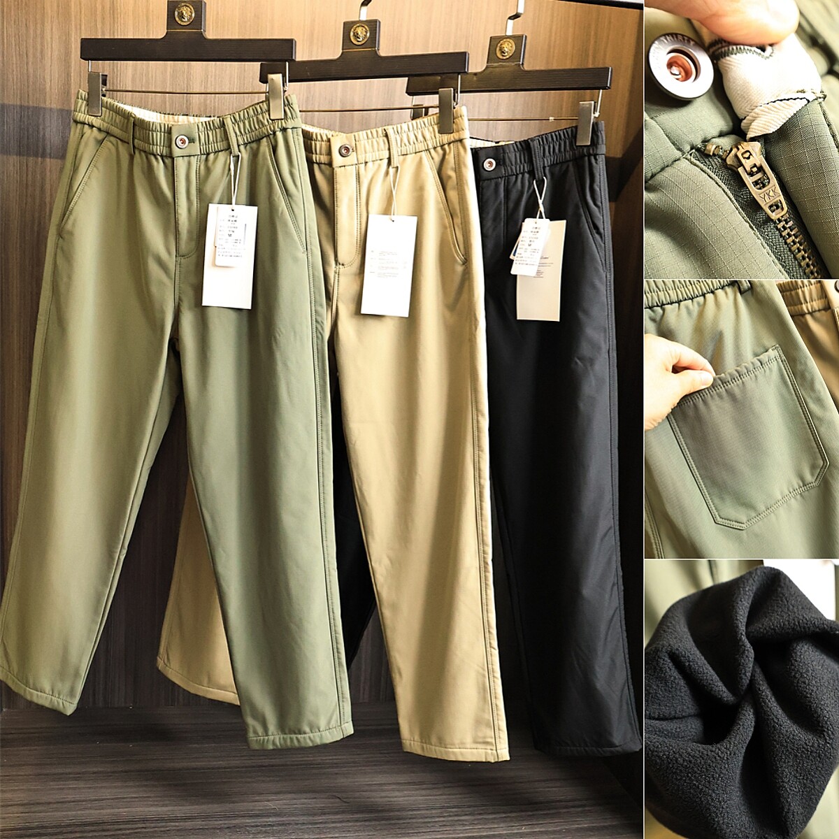 客供格纹肌理！复合暖绒！秋冬男士户外防泼水加绒保暖软壳休闲裤,男装,休闲裤,淘宝优惠券,粉丝福利购,淘宝优惠卷