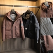 秋冬90鸭绒填充机能时尚 户外轻工装 防风防水 连帽保暖羽绒服男