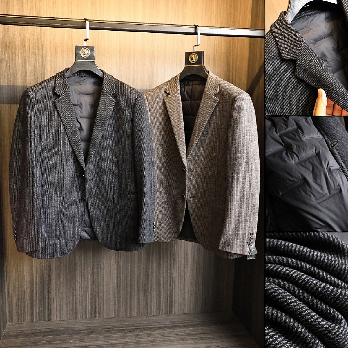 线下2k+~高端牛货！羽绒西服外套