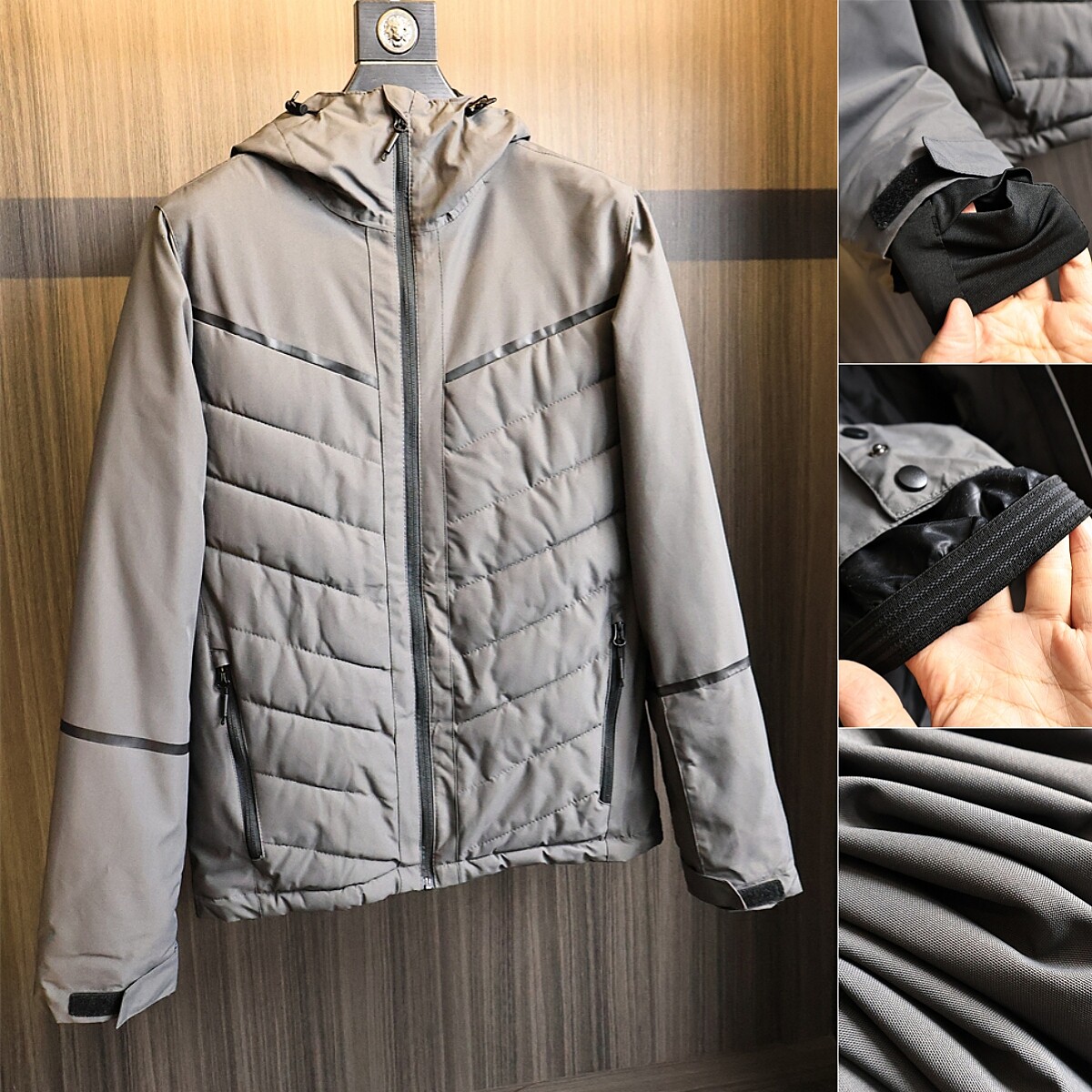 德国户外订单！运动连帽冲锋棉衣