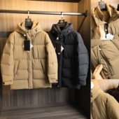 高效保暖 加厚蓬松连帽羽绒服潮 纯色中长款 一件可过冬 秋冬男士