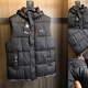 很厚很暖 秋冬加厚保暖可脱卸黑色简约棉马甲外套男 纯正外贸单