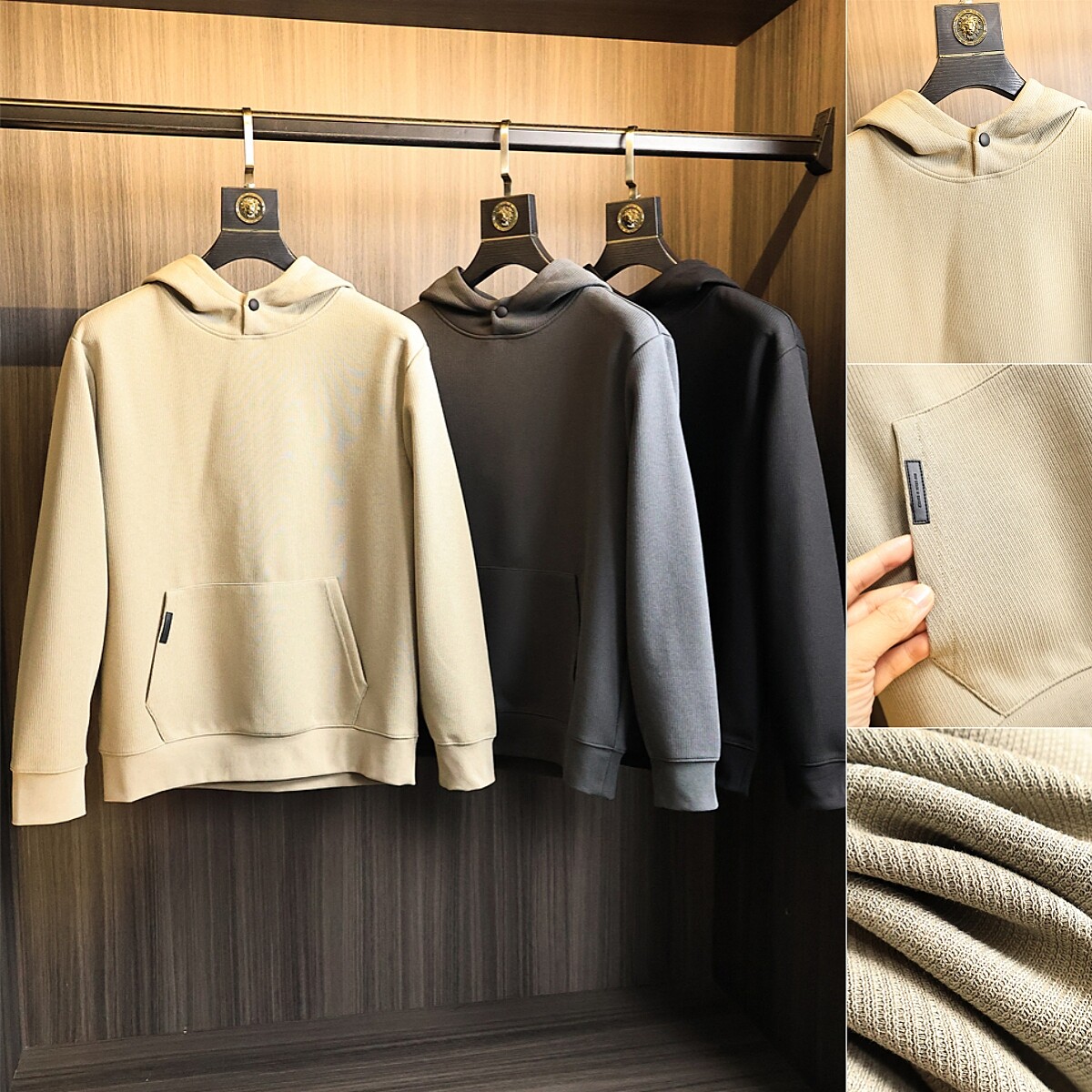 设计师线！棉混纺针织！卫衣外套