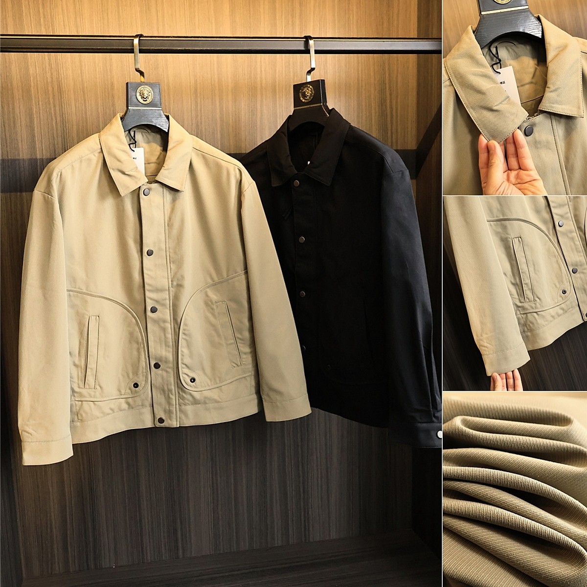 机能风工装系列 柔软细腻 2025年春季男士隐藏拉链翻领夹克外套潮,男装,夹克,淘宝优惠券,粉丝福利购,淘宝优惠卷