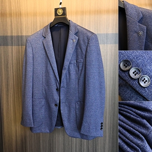 G货！柜599！笔挺有型！秋季男士纯色百搭商务休闲平驳领西服外套