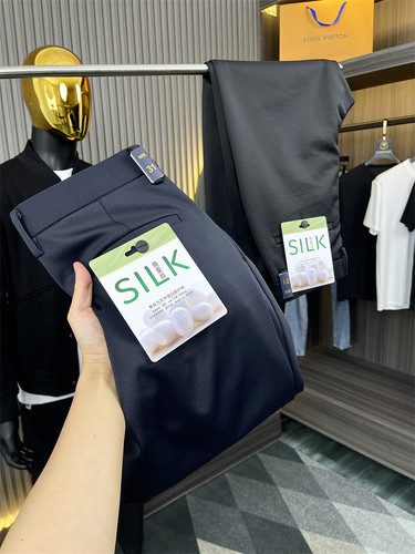 加厚桑蚕丝混纺！休闲裤