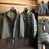 纯色户外防泼水连帽羽绒服潮 秋冬男士 高端压胶工艺 可脱卸内胆