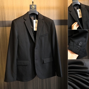 男士 2025年春季 商务休闲平驳领通勤西服外套 抗皱透气 轻奢外贸线