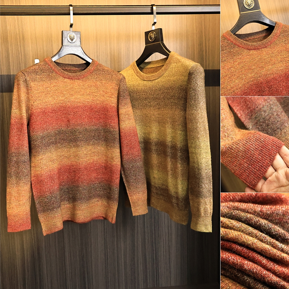 定织渐变混纺面料！针织衫毛衣潮