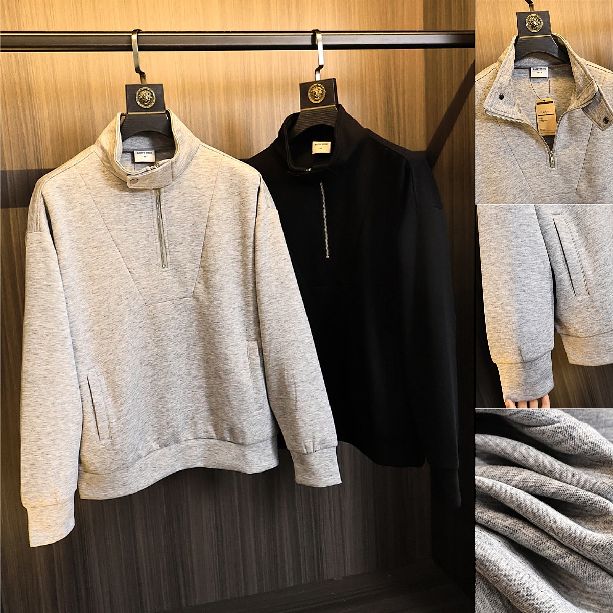 设计师款/柜1000+拉链立领卫衣