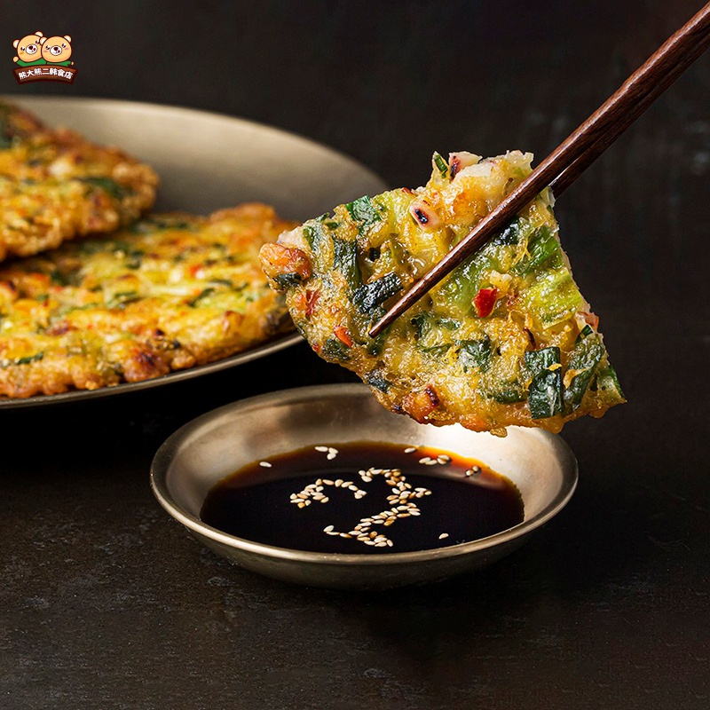 韩国进口海地村泡菜饼海鲜蔬菜饼早餐速食煎饼韩餐料理食材小吃饼