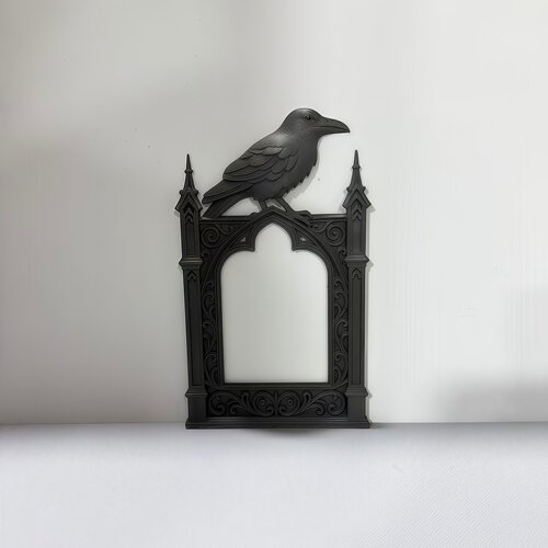 娃屋场景配件哥特式造景窗户装饰镜框 暗黑风摆件 痛包痛板装饰品