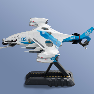 正版寒光玄女白帝乙型战机模型南天门计划空天母舰合金收藏摆件