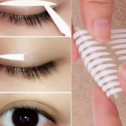 巴莱蒂双眼皮贴送叉子隐形无痕