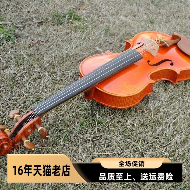 knonus卡农乐器演奏级纯手工制作天然虎纹意大利进口料高档小提琴
