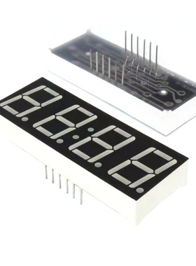 0.56英寸 4位LED数码管 四位红色 带时钟点 5643AH/BH 5643AS/BS