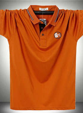 【运费险】肥佬宽松翻领纯色半袖