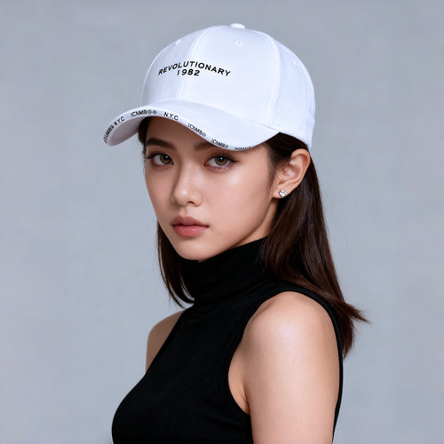小头围白色正品棒球帽子女显脸白