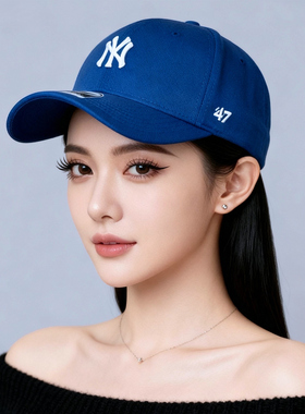 新到正品大牌转运蓝 NY 嘻哈棒球帽子男女户外旅行露营秋冬遮阳帽