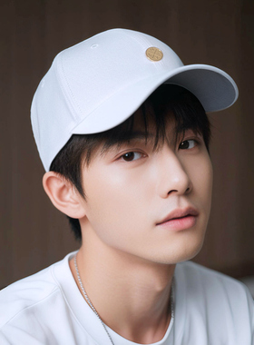 LEAUX GEAUX 莱奥正品白色小金牌遮阳棒球帽户外防晒鸭舌帽子男女