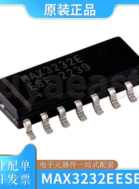 MAX3232EESE+T 封装SOIC-16 速率高达1Mbps的真RS-232收发器芯片