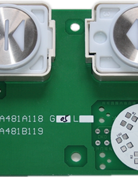 电梯按钮DA481B118按钮字片不是用胶粘的，永不掉落