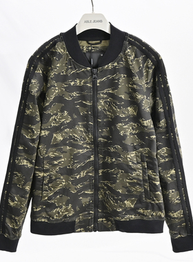 春秋外套迷彩棒球夹克衫潮流休闲休闲able jeans男春秋百搭男上衣