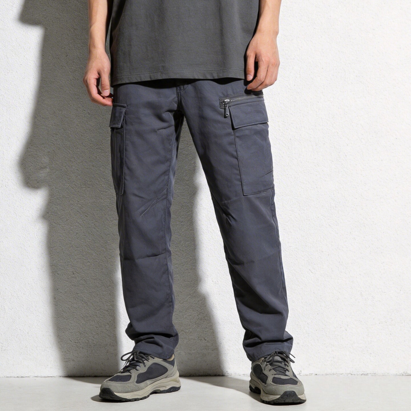 26春夏新款工装裤男机能裤多口袋薄款宽松休闲男长裤宽松无弹男裤