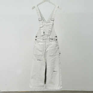 超值背带裙ABLE JEANS女春夏新款时尚减龄破洞白牛仔裙休闲中长裙