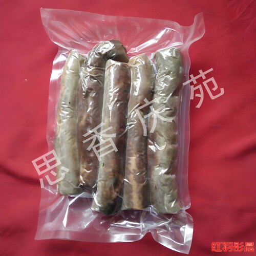 新货西北甘肃庆阳风味小吃 荞麦面灌肠 猪小肠血肠香肠500g