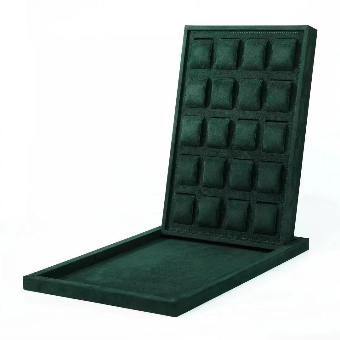 手表盒拉丝展会直播柜台道具收纳盒18位20位多位展示盘展会展示