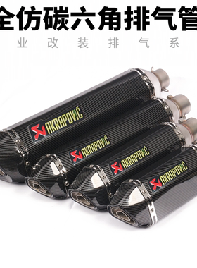 R3R25 CBR300 RC390黄龙600NINJA400忍者250跑车音通用排气管