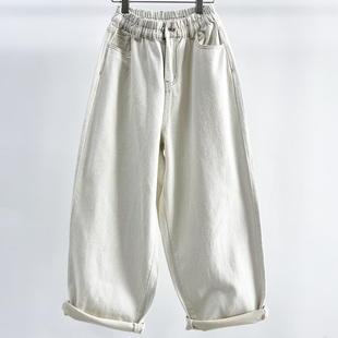 潮大码 2025秋季 显瘦松垮老爹裤 CHYY牛仔女宽松萝卜裤 休闲百搭 新款